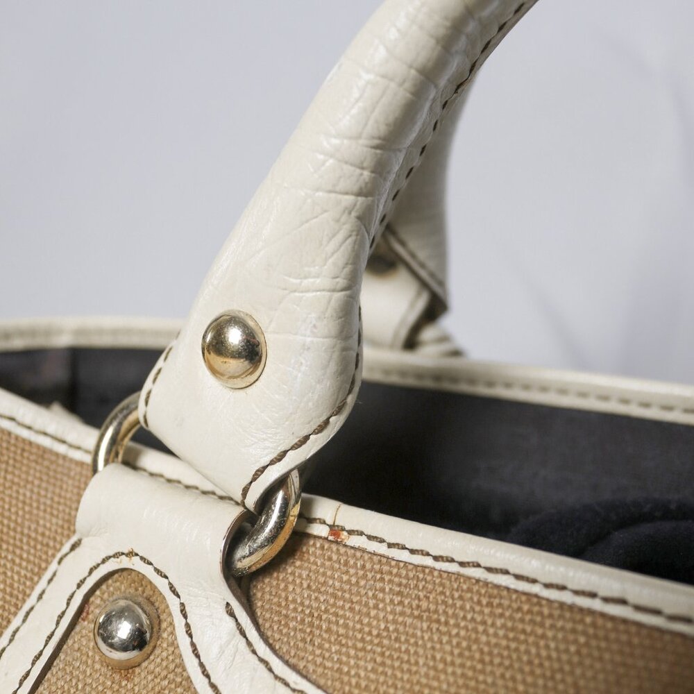 Celine leather trim canvas Boogie bag - Picture 12 of 14